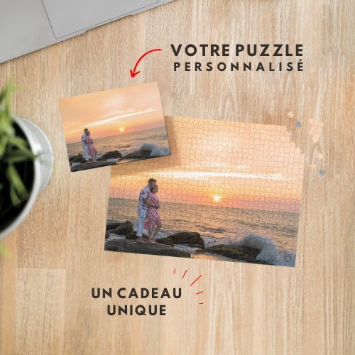 Puzzle personnalisé avec votre photo - Indigo Print