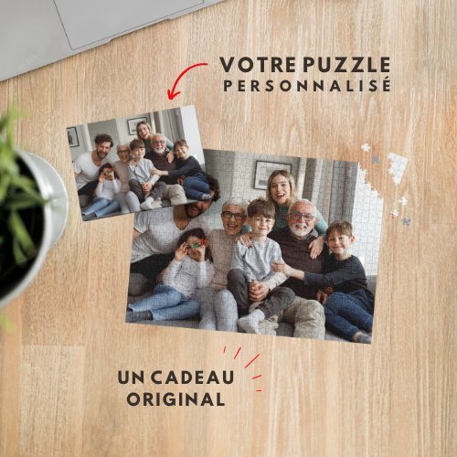 Puzzle personnalisé avec votre photo - Indigo Print