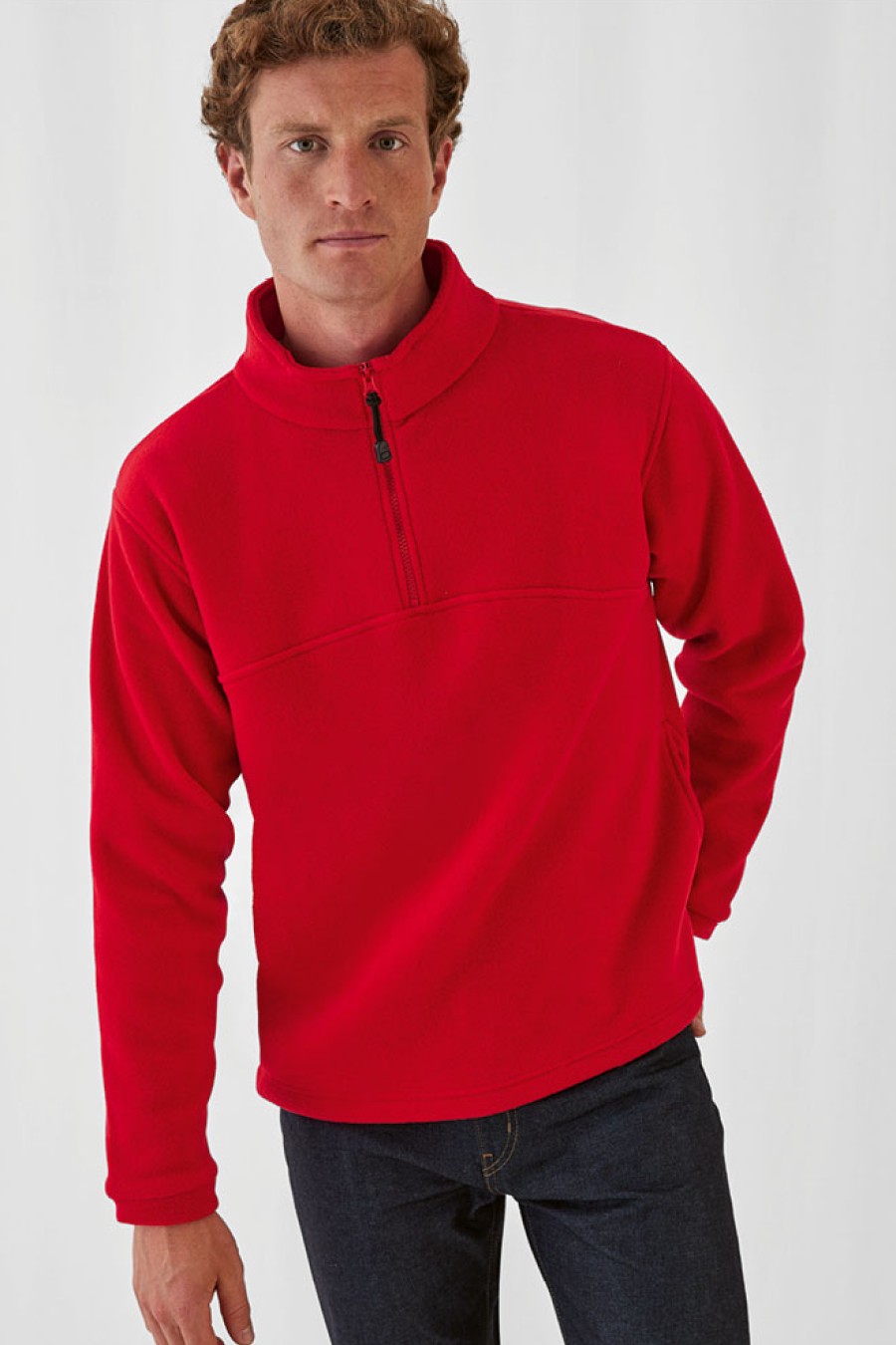 Polaire à demi-zip premium personnalisée