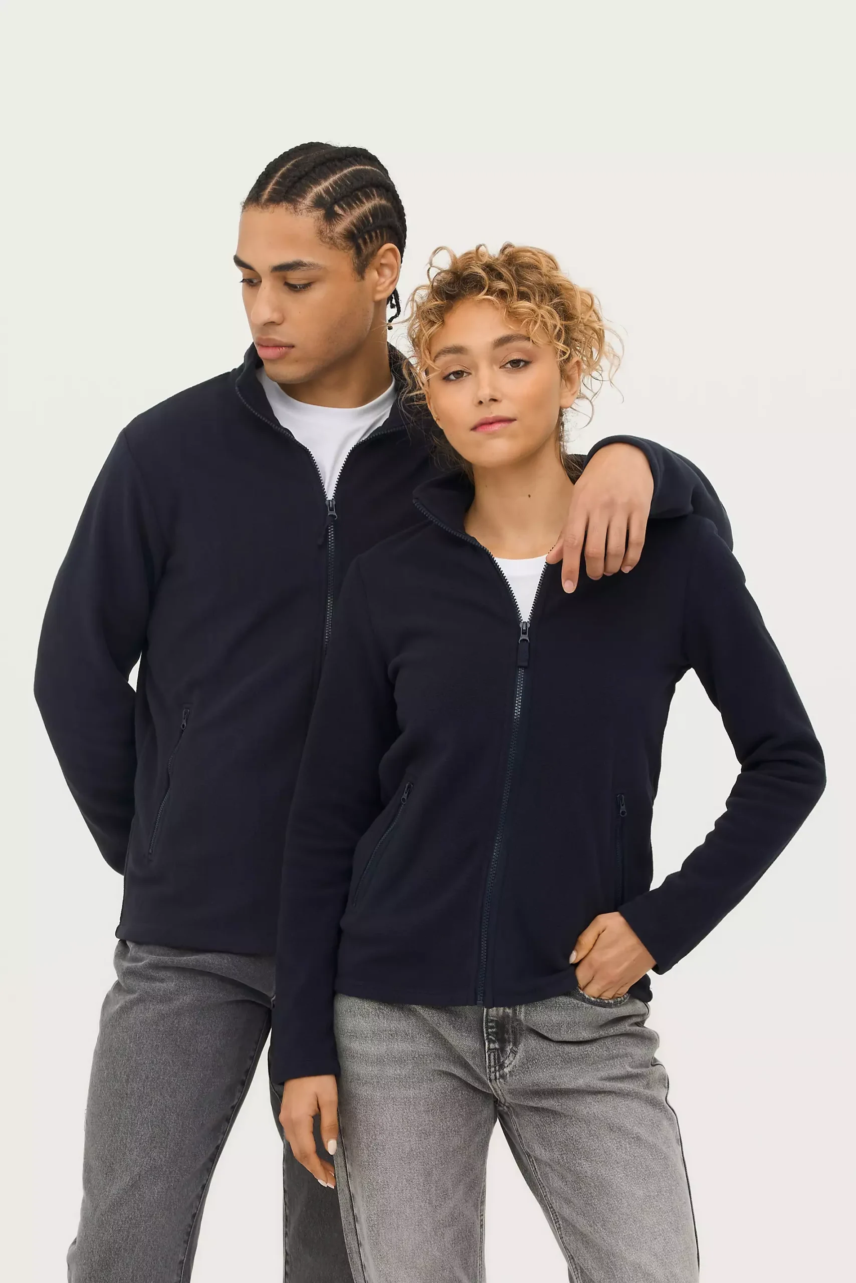 Veste polaire zippée unisexe personnalisée
